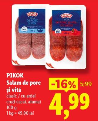 Pikok Salam de porc și vită