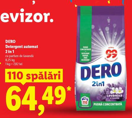 DERO Detergent automat 2 în 1