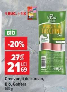 Crenvurști de curcan, Bio, Golfera