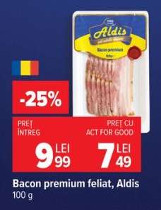 Bacon premium feliat, Aldis
