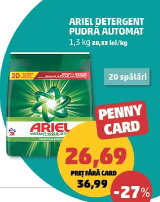 ARIEL DETERGENT PUDRĂ AUTOMAT
