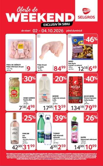 Cataloage Selgros - 02.10.2026 - 04.10.2026.