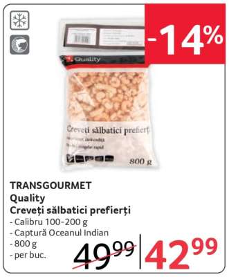 Creveți sălbatici prefierți