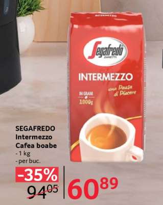 SEGAFREDO Intermezzo Cafea boabe
