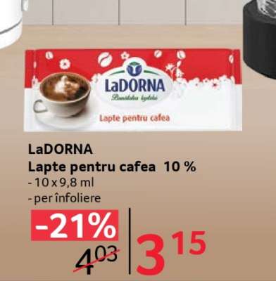 LaDORNA Lapte pentru cafea 10%