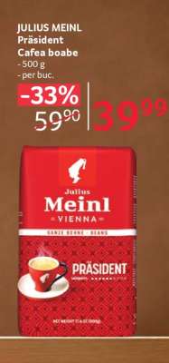 JULIUS MEINL Präsident Cafea boabe