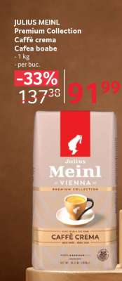 JULIUS MEINL Premium Collection Caffè crema Cafea boabe