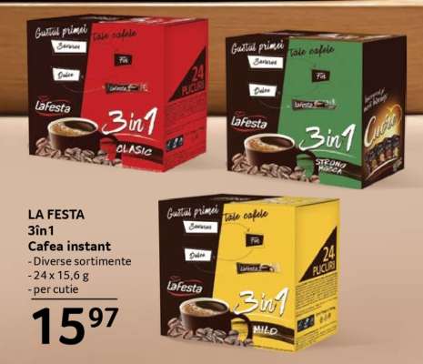 LA FESTA 3în1 Cafea instant