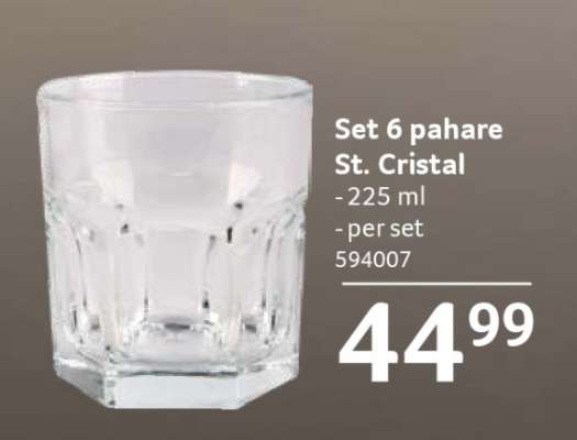Set 6 pahare St. Cristal