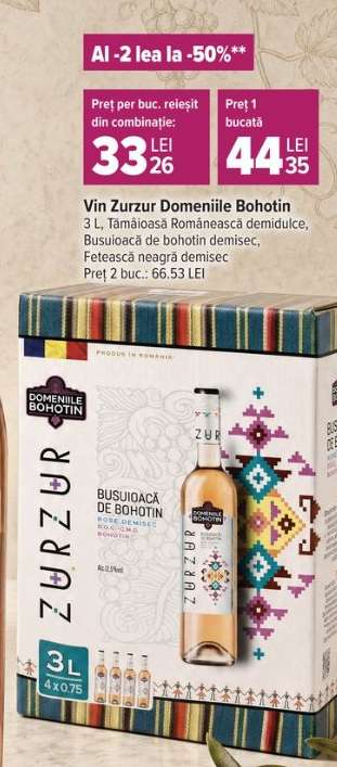 Vin Zurzur Domeniile Bohotin