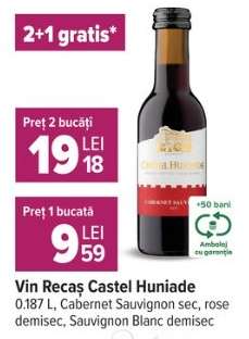 Vin Recaș Castel Huniade