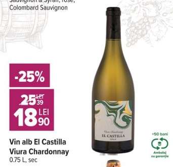Vin alb El Castilla Viura Chardonnay