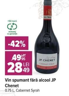 Vin spumant fără alcool JP Chenet