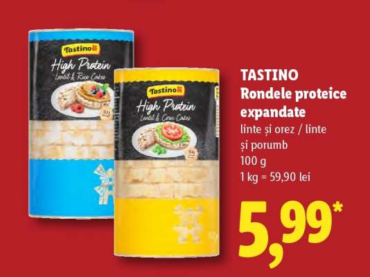 Tastino Rondele proteice expandate