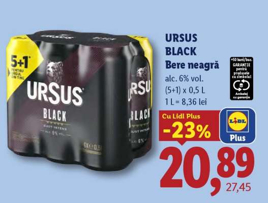 URSUS BLACK Bere neagră