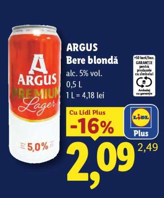 ARGUS Bere blondă