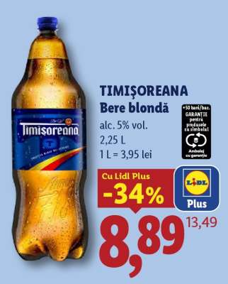 TIMIŞOREANA Bere blondă
