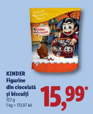 KINDER Figurine din ciocolată și biscuiți