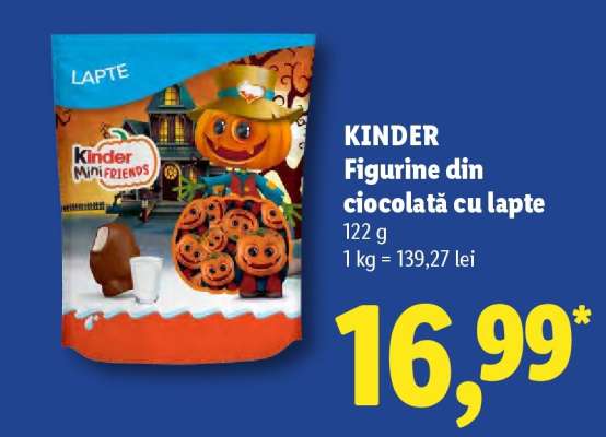KINDER Figurine din ciocolată cu lapte