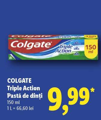 Colgate Triple Action Pastă de dinți