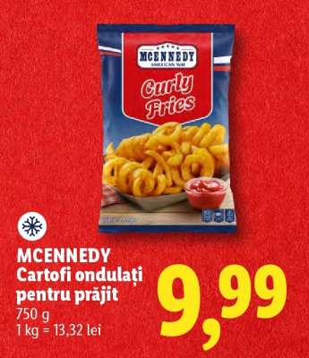 MCENNEDY Cartofi ondulați pentru prăjit