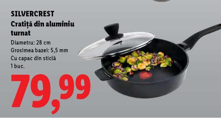 SILVERCREST Cratiță din aluminiu turnat