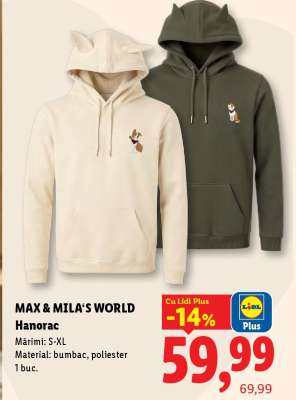 MAX & MILA'S WORLD Hanorac