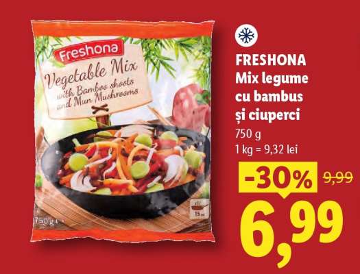 Freshona Mix legume cu bambus și ciuperci