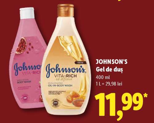 JOHNSON'S Gel de duș