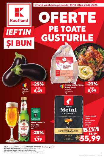 Cataloage Kaufland - 14.10.2026 - 20.10.2026.
