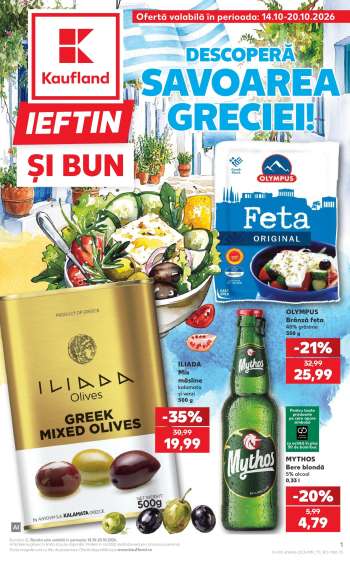 Cataloage Kaufland - 14.10.2026 - 20.10.2026.