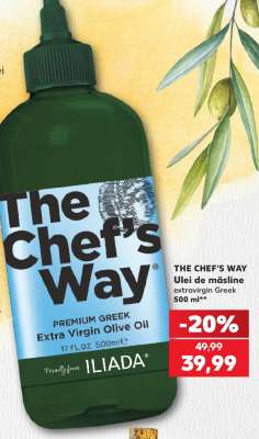 THE CHEF'S WAY Ulei de măsline extravirgin Greek 500 ml