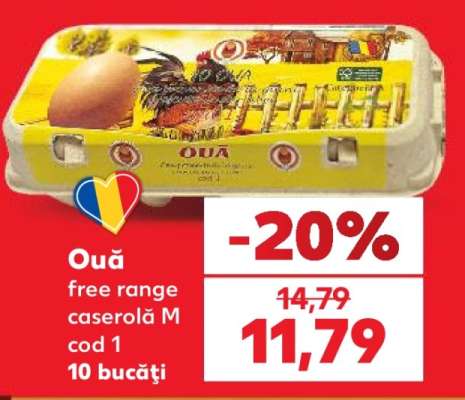 Ouă free range caserolă M cod 1
