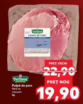 Pulpă de porc fără os vacuum