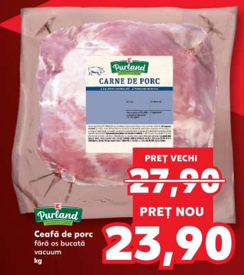 Ceafă de porc fără os bucată vacuum