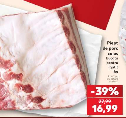 Piept de porc cu os
