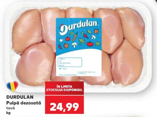 DURDULAN Pulpa dezosată tavă