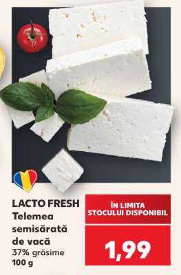 LACTO FRESH Telemea semisărată de vacă