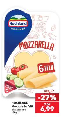 HOCHLAND mozzarella felii