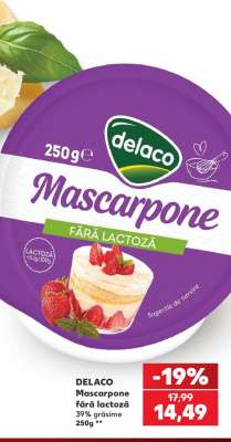 DELACO Mascarpone fără lactoză