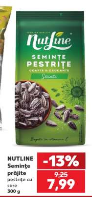 NUTLINE Semințe prăjite pestrițe cu sare 300 g