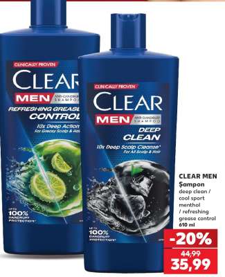 CLEAR MEN Şampon
