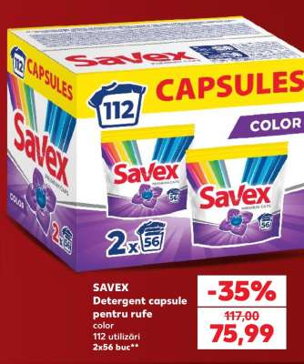 SAVEX Detergent capsule pentru rufe