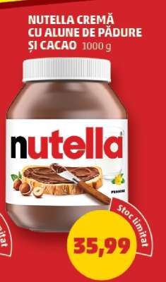 Nutella Cremă cu Alune de Pădure și Cacao