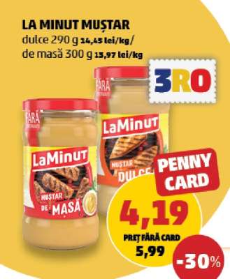 LA MINUT Muștar