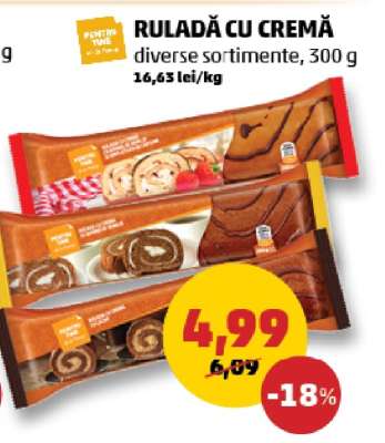 Ruladă cu cremă
