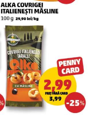 ALKA COVRIGEI ITALIENEȘTI MĂSLINE