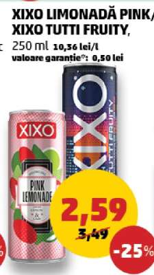 XIXO Limonadă Pink, XIXO Tutti Fruity