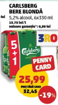 CARLSBERG Bere blondă