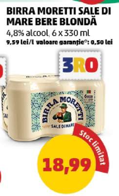 BIRRA MORETTI SALE DI MARE Bere blondă